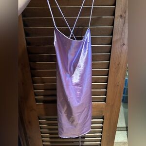 Shiny purple Lucy in the sky dress